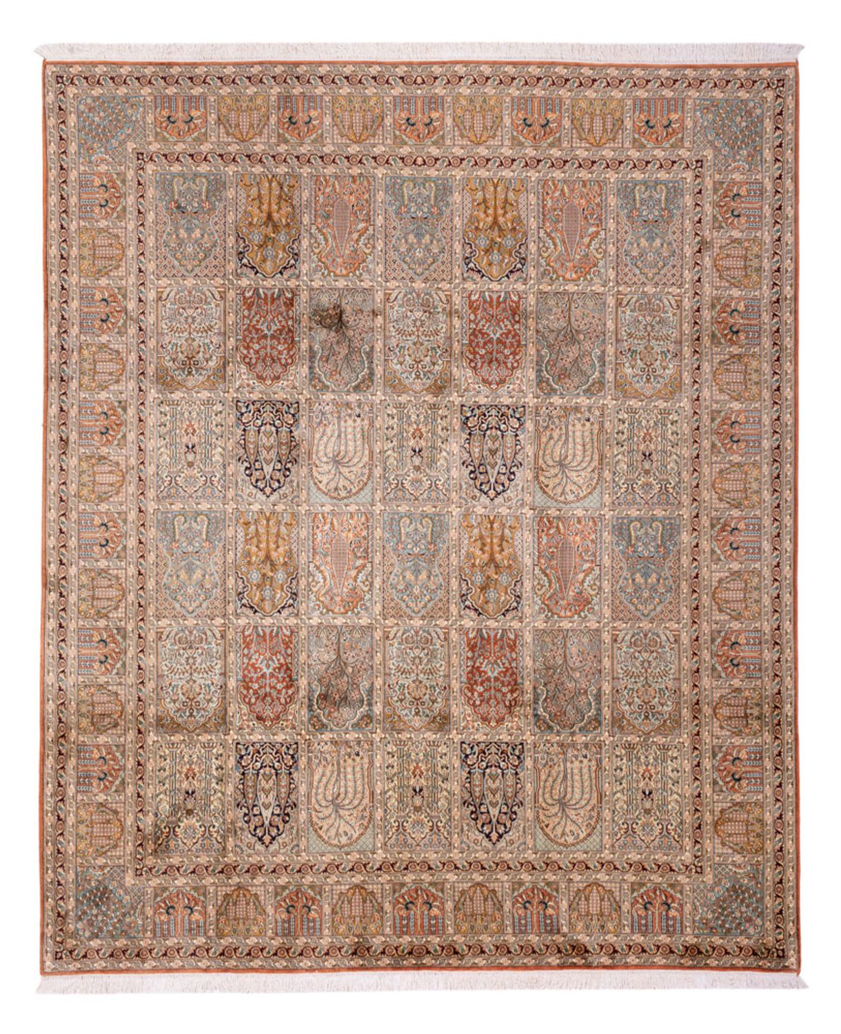 Jedwabny dywan - Kashmir Silk - 307 x 250 cm - wielokolorowy