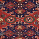 Kelim Carpet - orientalisk matta - Soumak - 318 x 241 cm - röd