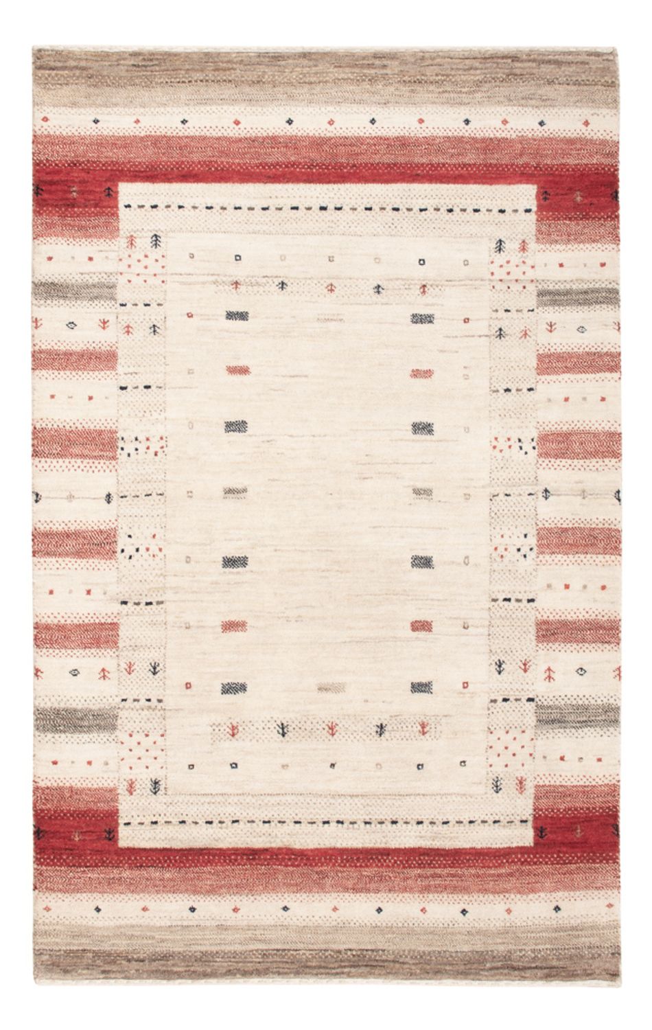 Gabbeh Teppich - Loribaft Indus - 155 x 102 cm - beige