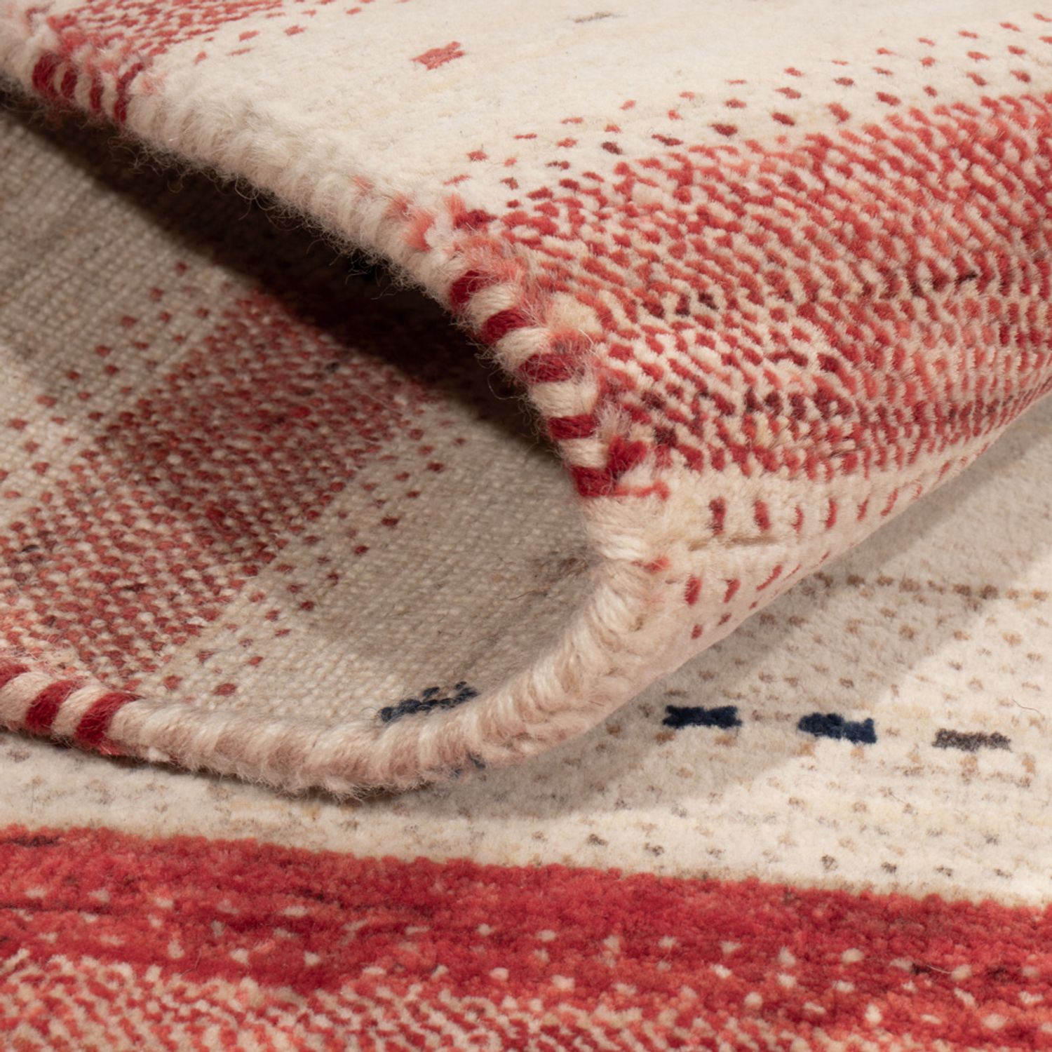 Gabbeh Teppich - Loribaft Indus - 155 x 102 cm - beige
