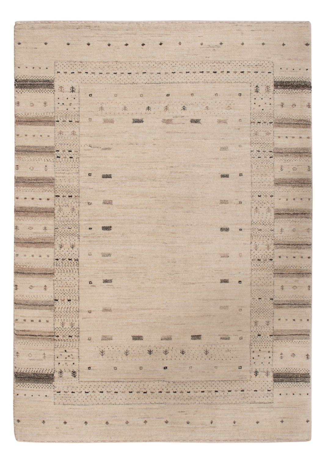 Gabbeh Teppich - Loribaft Indus - 153 x 108 cm - beige