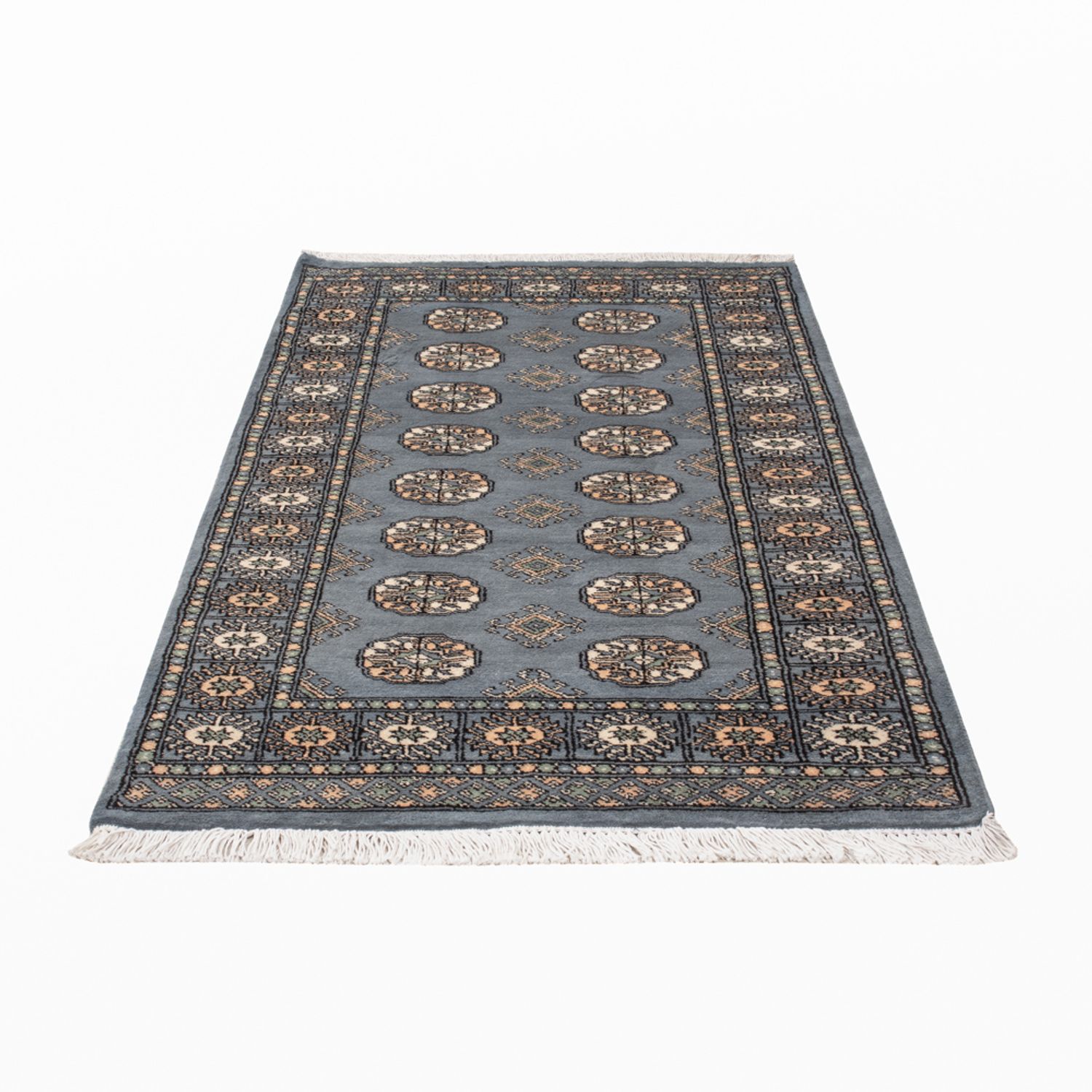 Pakistan Teppich - 160 x 96 cm - hellblau