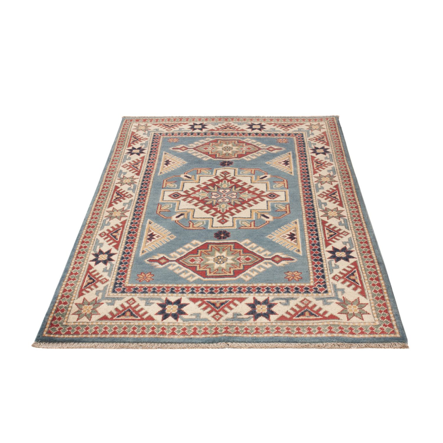 Ziegler Teppich - Kazak - 149 x 97 cm - hellblau