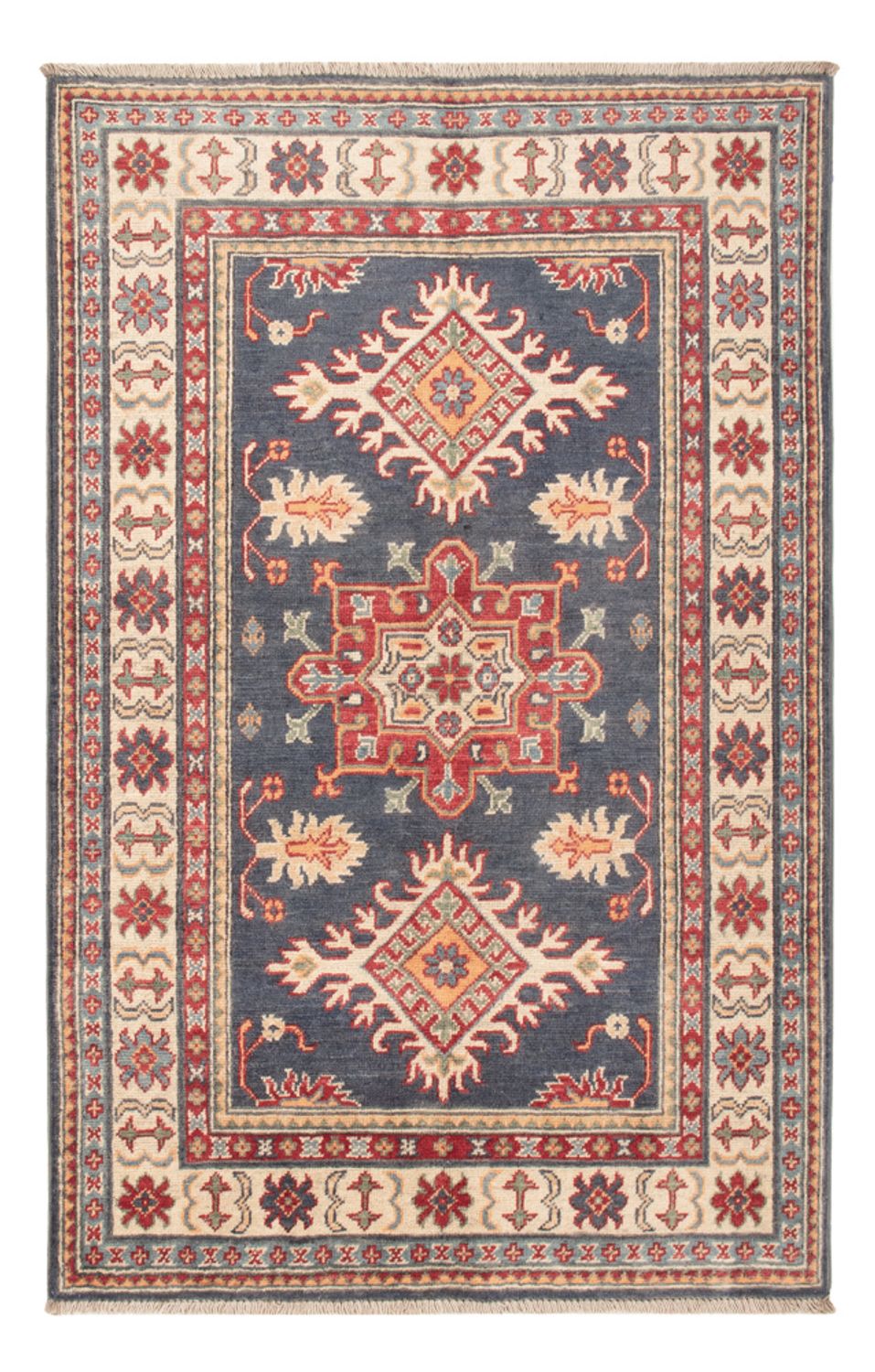 Ziegler Teppich - Kazak - 148 x 97 cm - dunkelblau