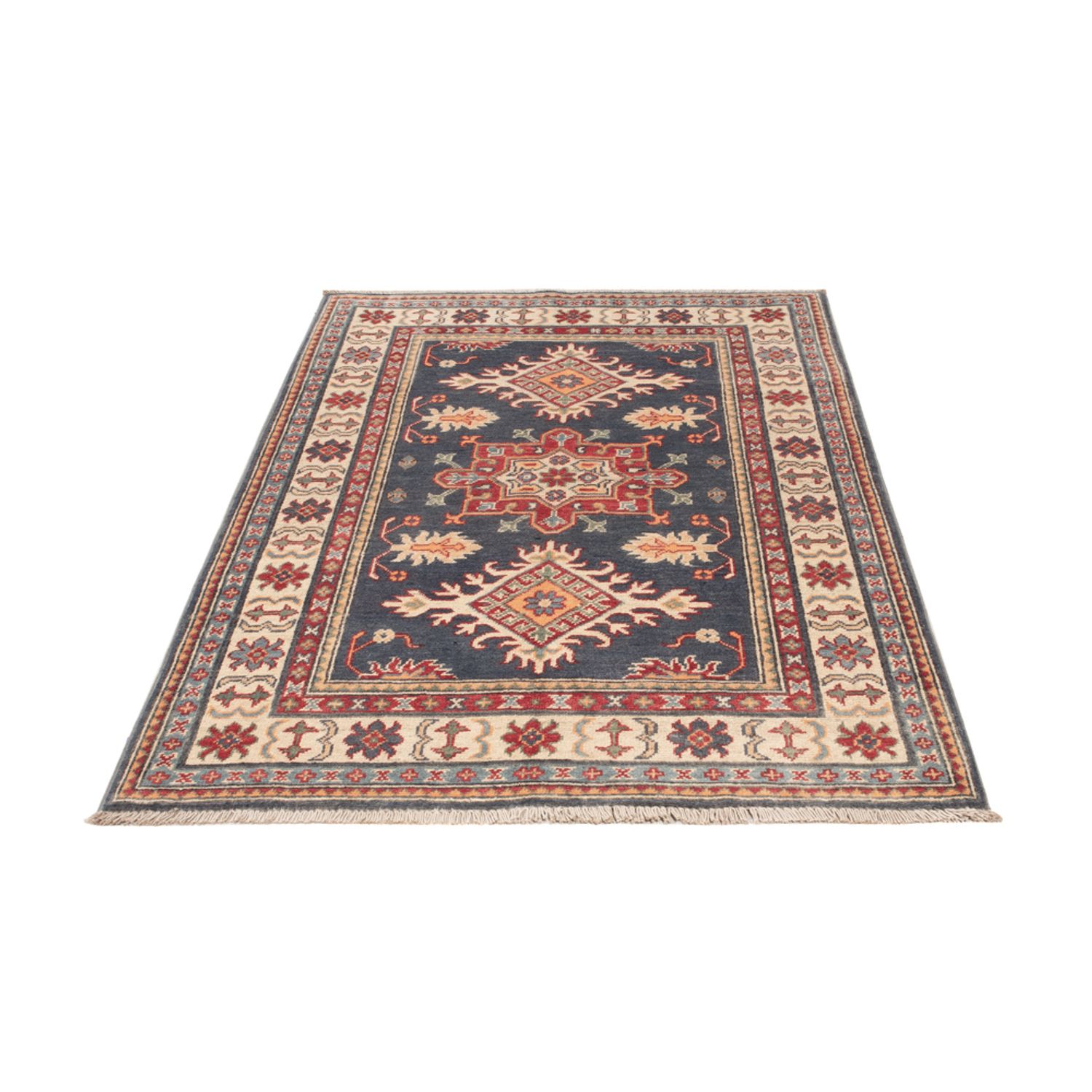 Ziegler Teppich - Kazak - 148 x 97 cm - dunkelblau