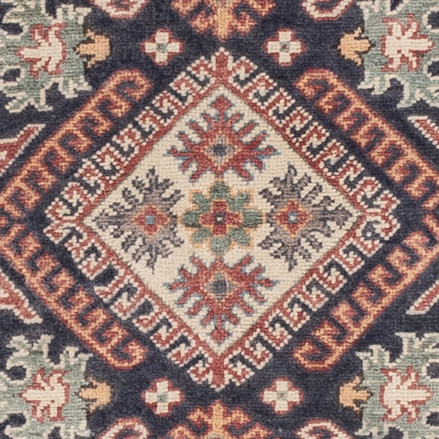 Ziegler Teppich - Kazak - 147 x 99 cm - dunkelblau