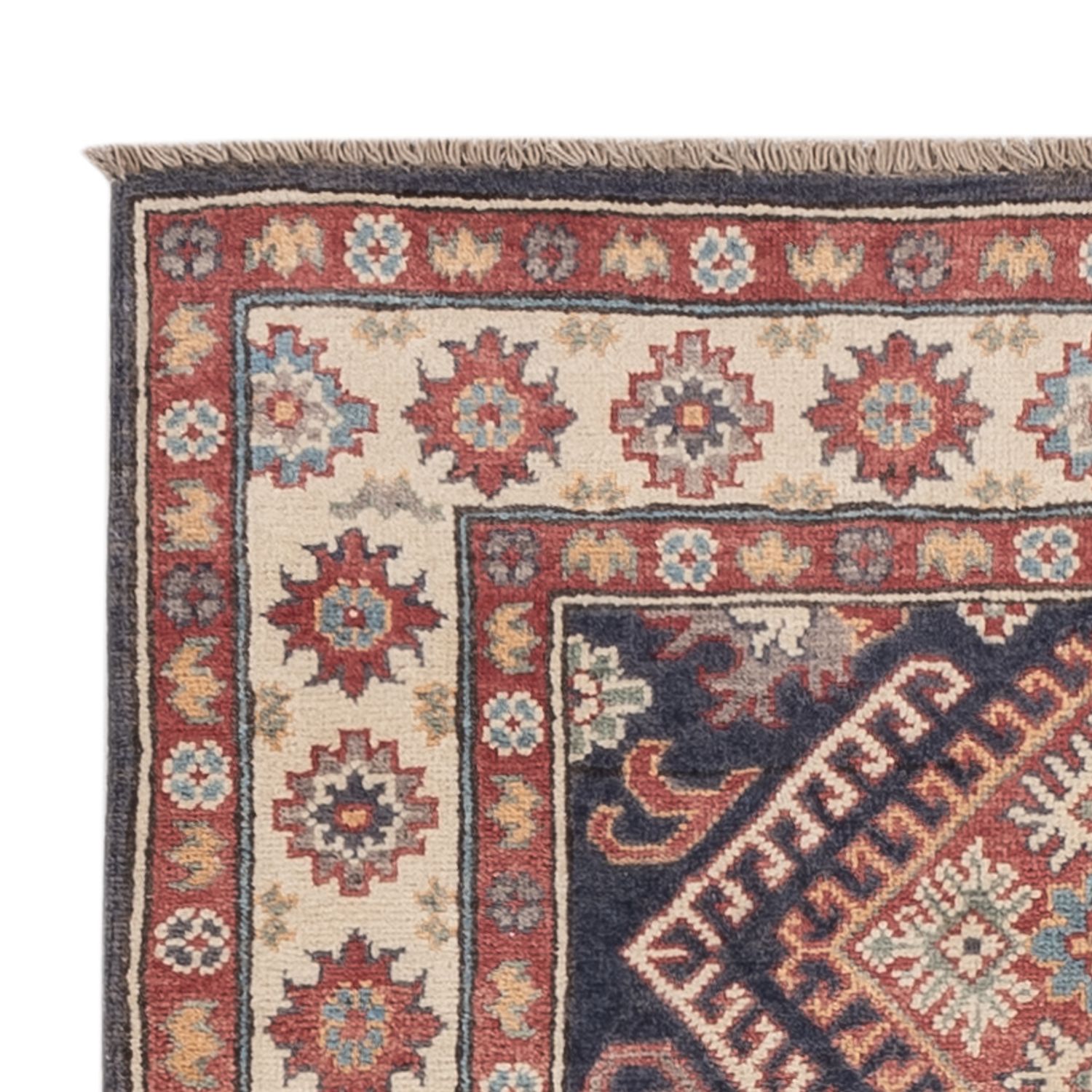 Ziegler Teppich - Kazak - 147 x 99 cm - dunkelblau