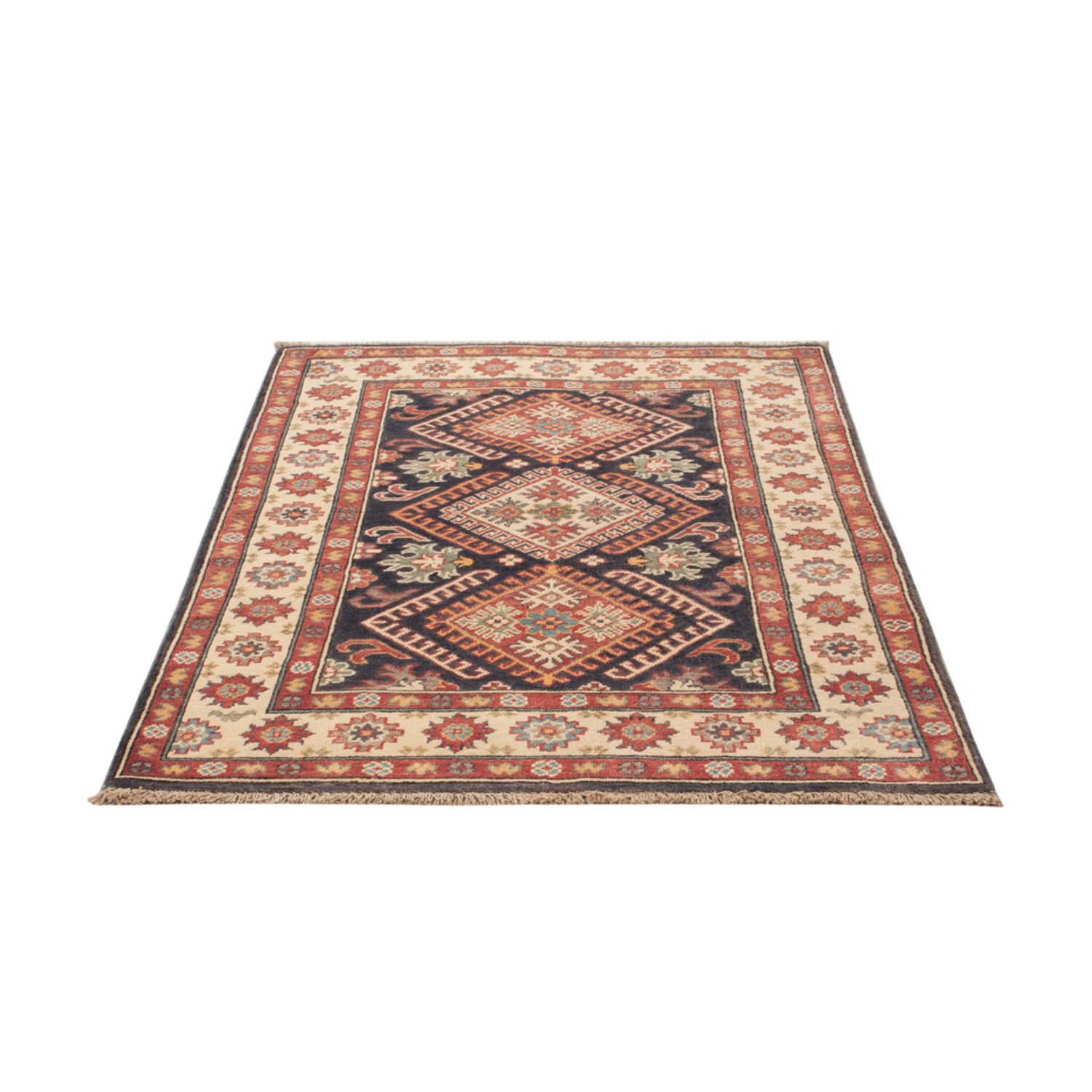 Ziegler Teppich - Kazak - 147 x 99 cm - dunkelblau