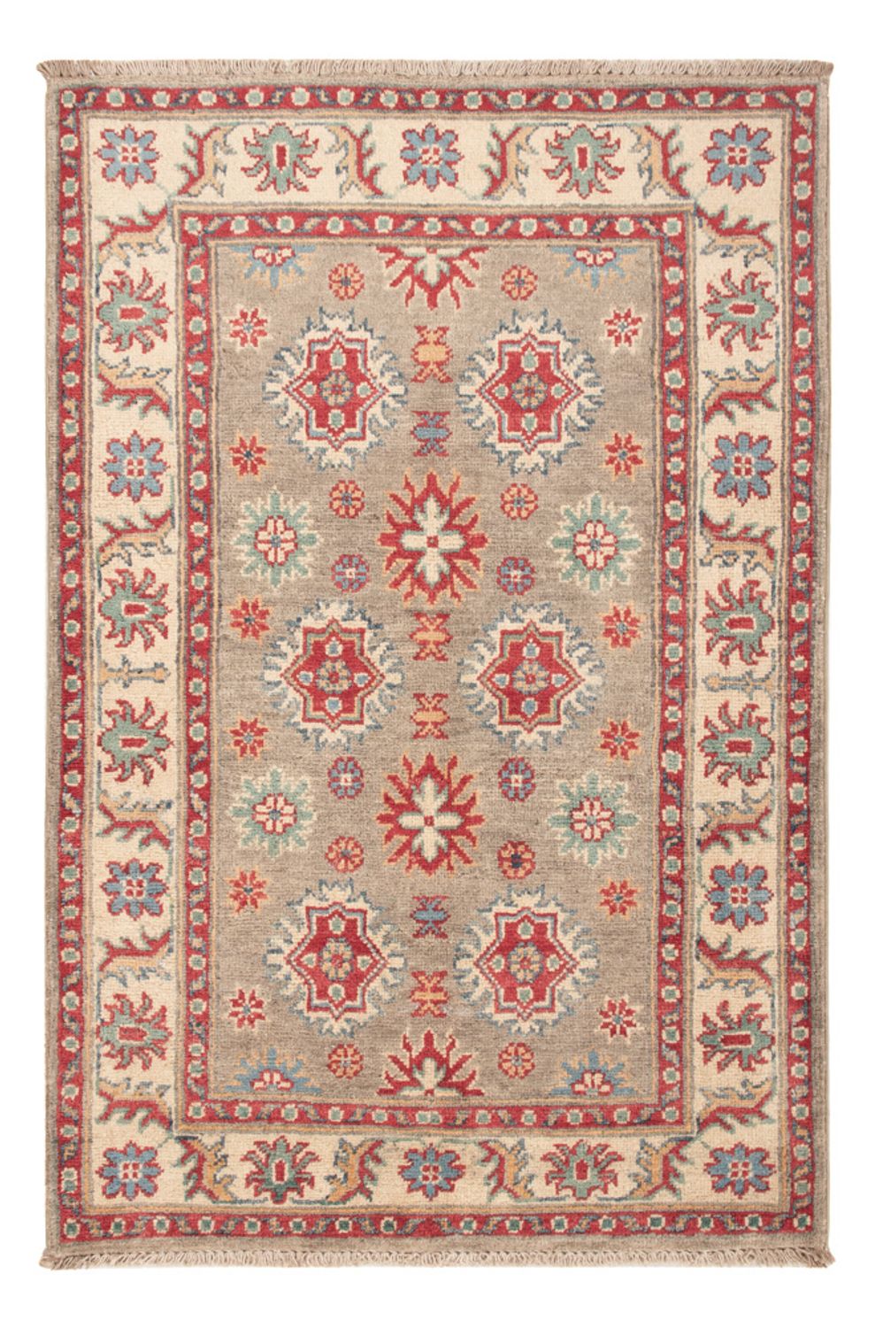 Alfombra Ziegler - Kazak - 124 x 85 cm - verde claro