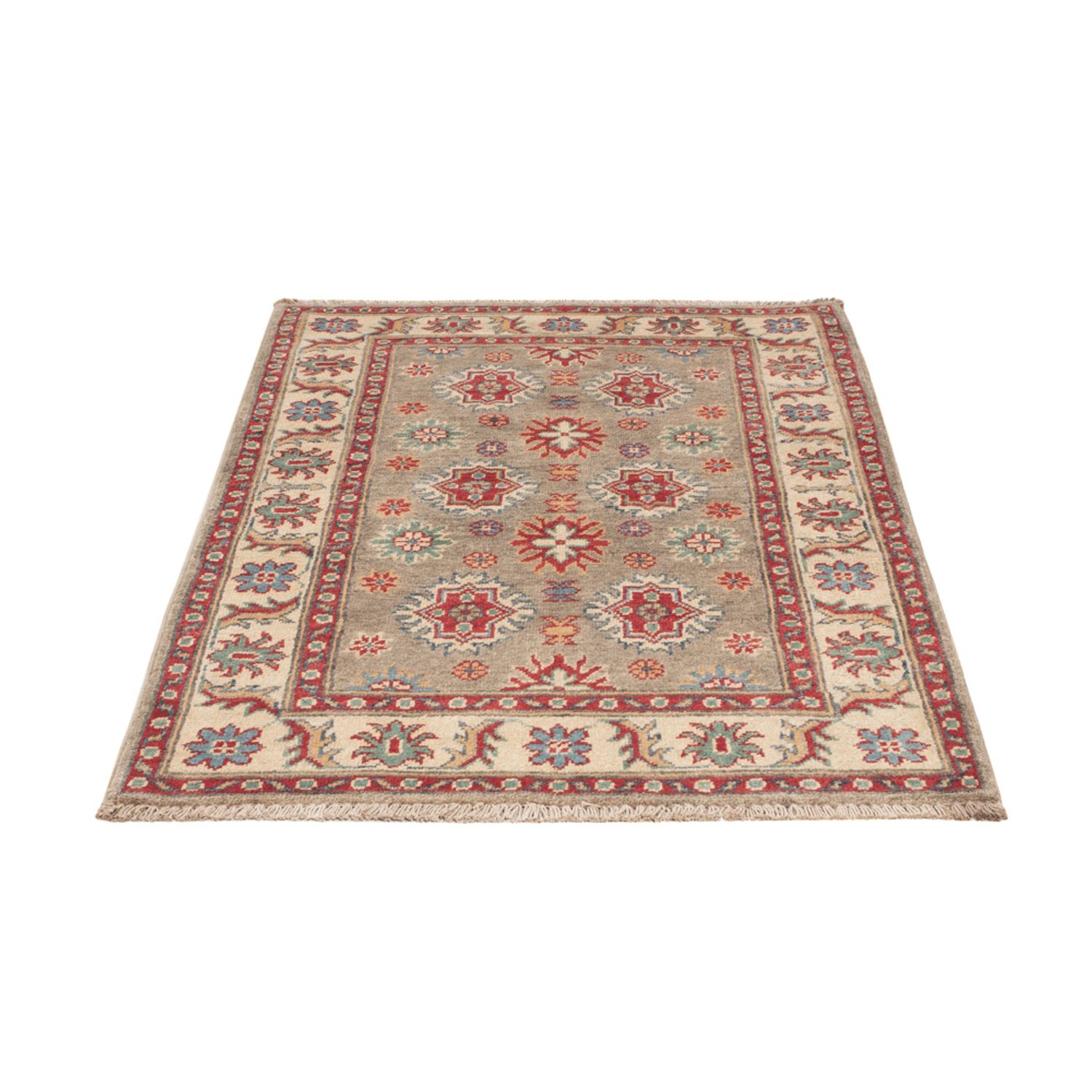 Alfombra Ziegler - Kazak - 124 x 85 cm - verde claro