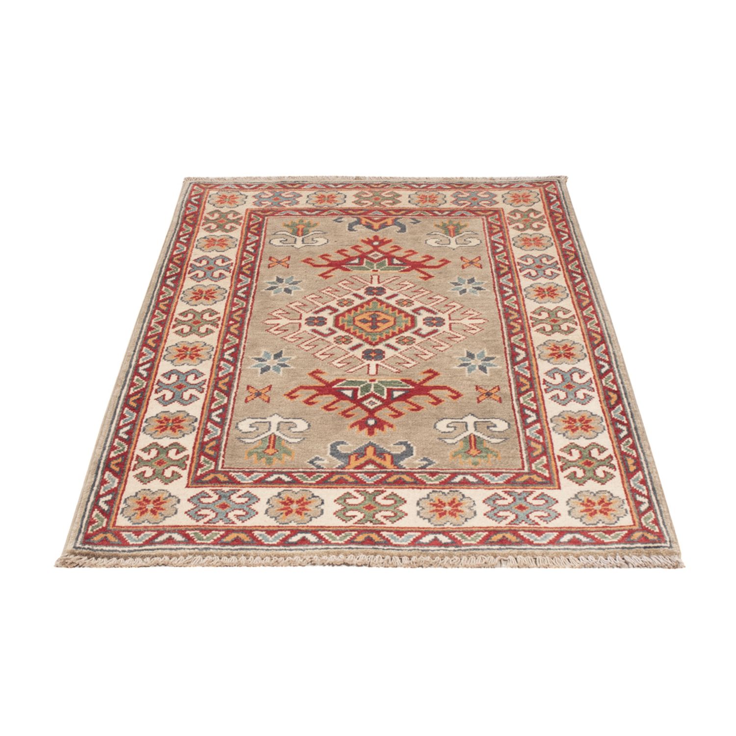 Alfombra Ziegler - Kazak - 126 x 81 cm - verde claro