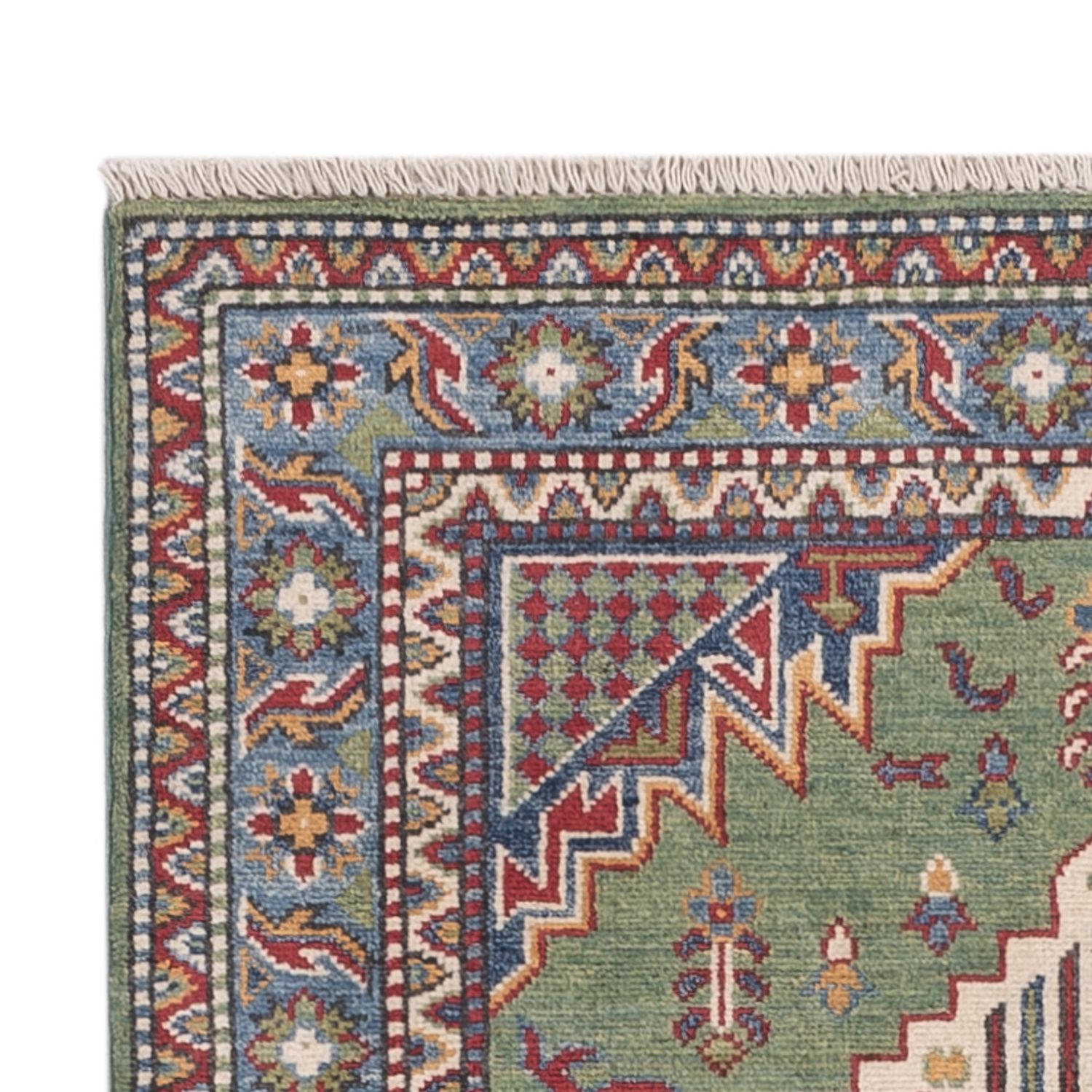 Ziegler Teppich - Kazak - 144 x 101 cm - grün
