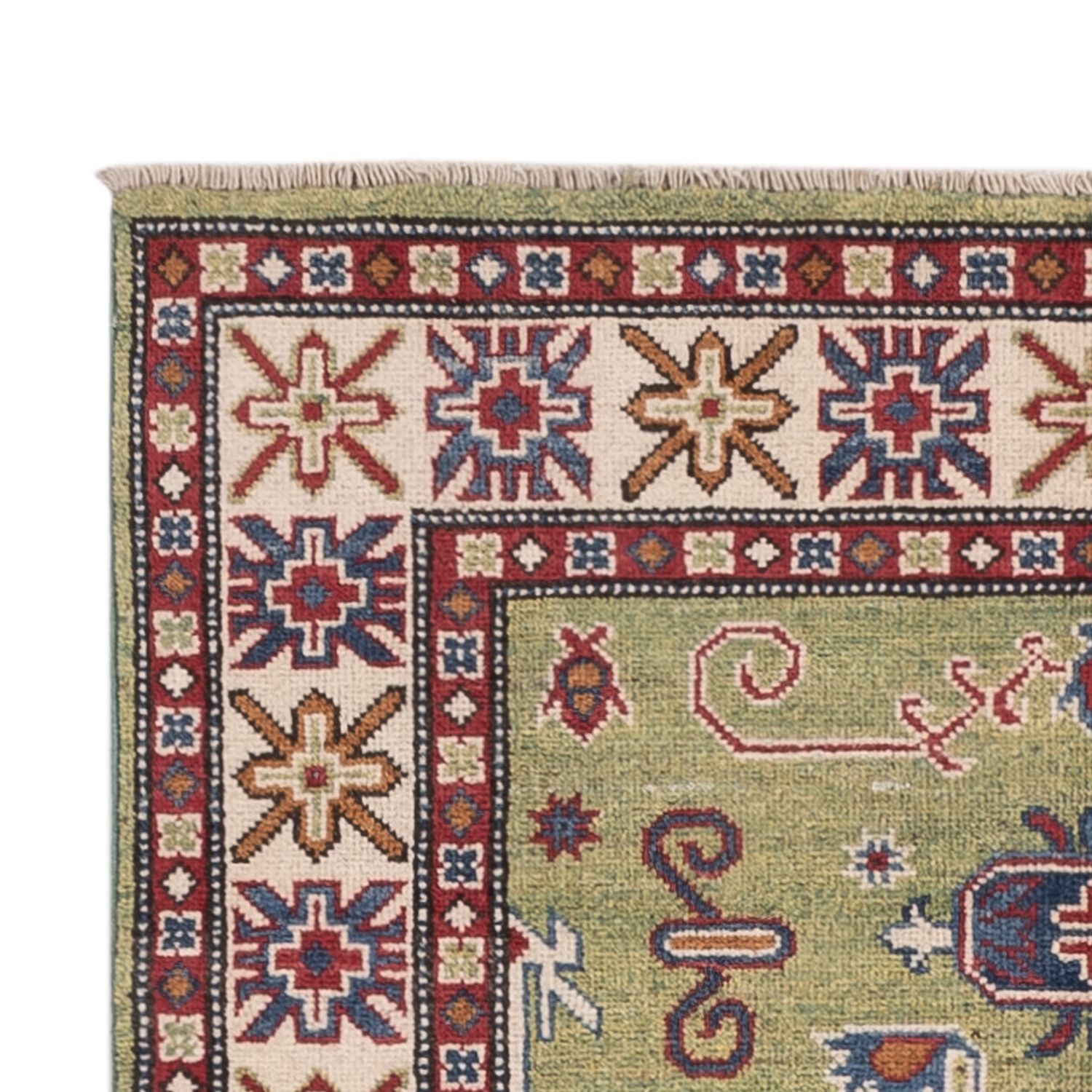 Ziegler Teppich - Kazak - 150 x 101 cm - grün