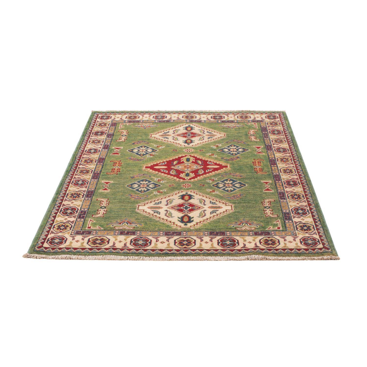 Ziegler Teppich - Kazak - 139 x 102 cm - grün