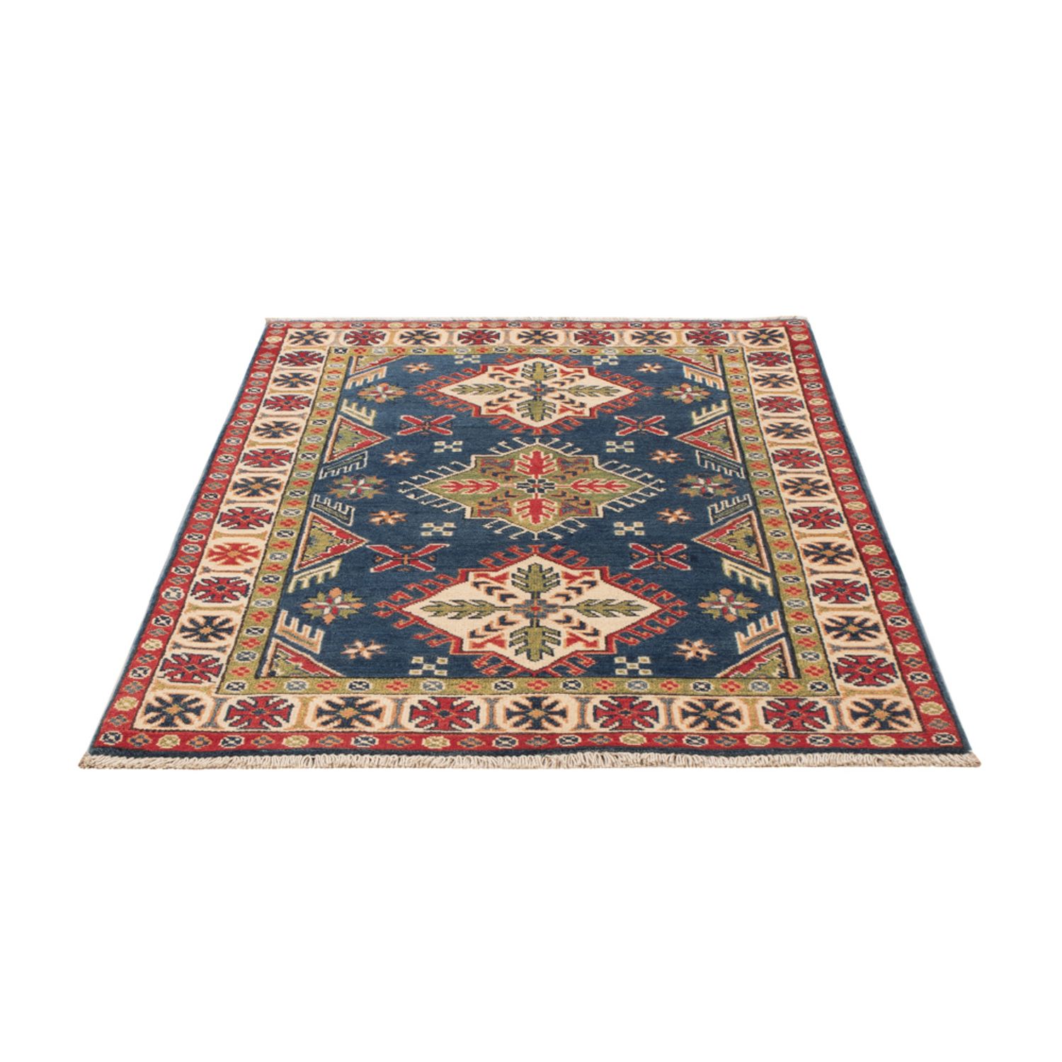 Ziegler Teppich - Kazak - 152 x 98 cm - blau