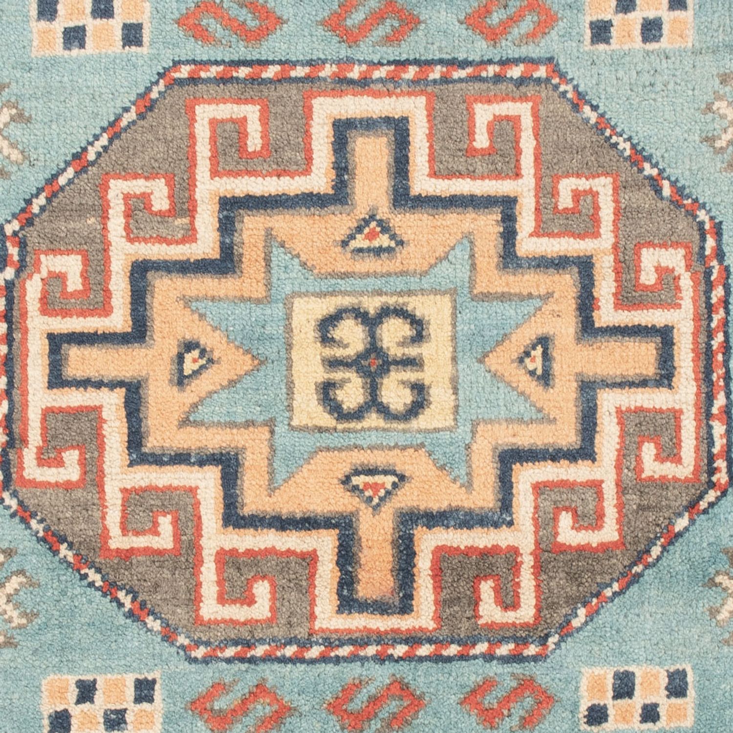 Zieglerův koberec - Kazak - 124 x 78 cm - světle modrá