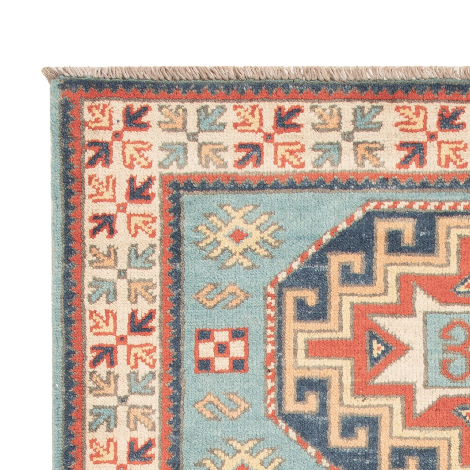 Zieglerův koberec - Kazak - 124 x 78 cm - světle modrá