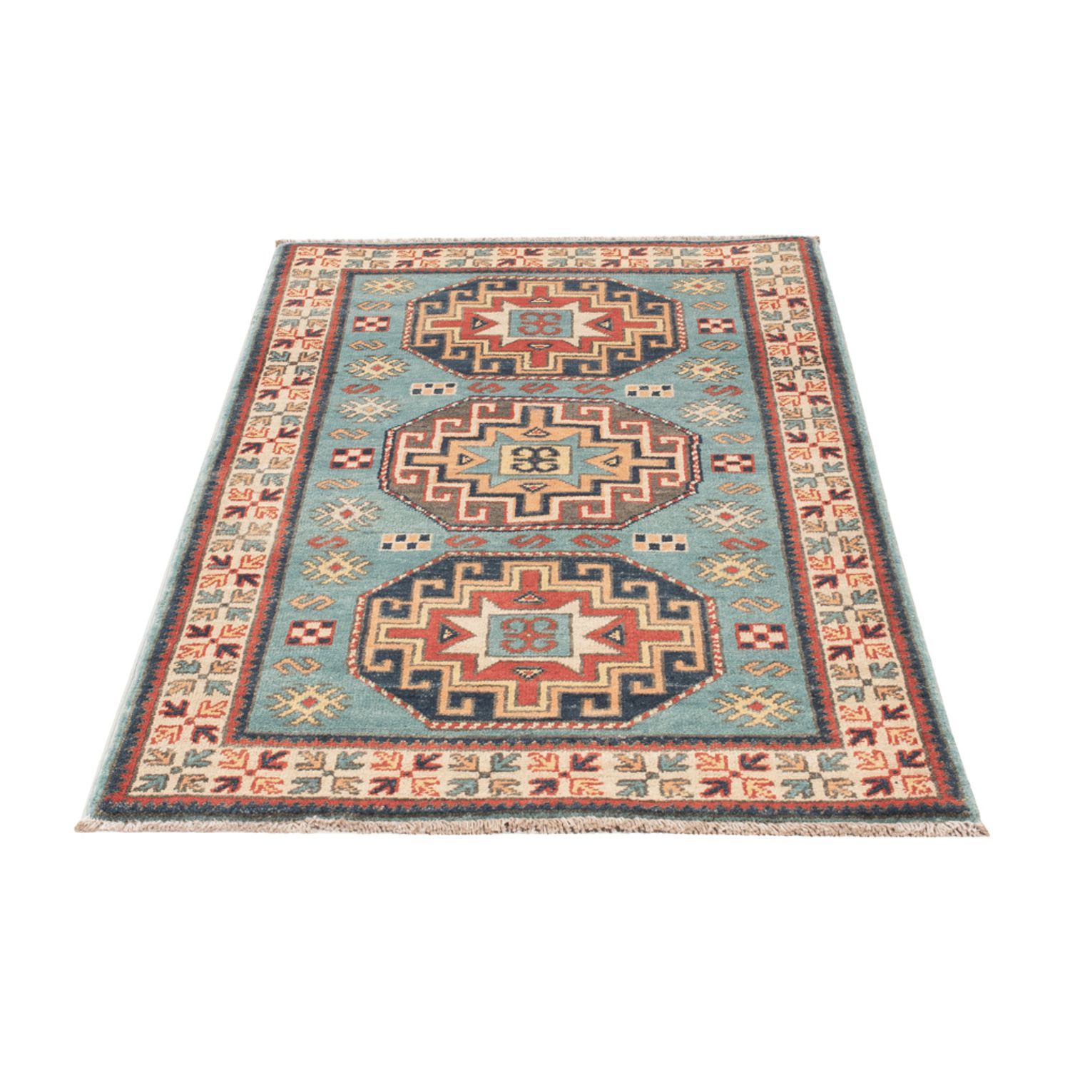 Zieglerův koberec - Kazak - 124 x 78 cm - světle modrá