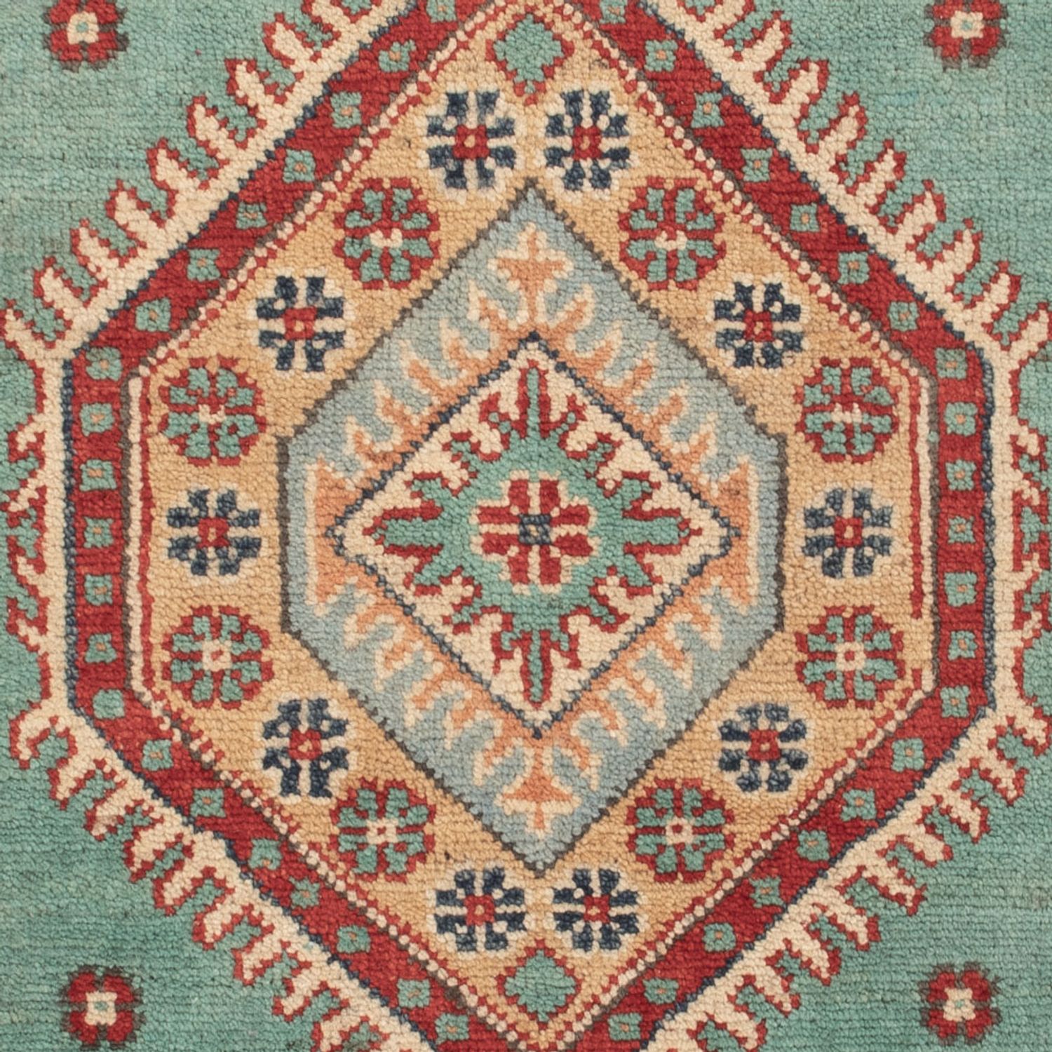 Zieglerův koberec - Kazak - 123 x 82 cm - tyrkysová