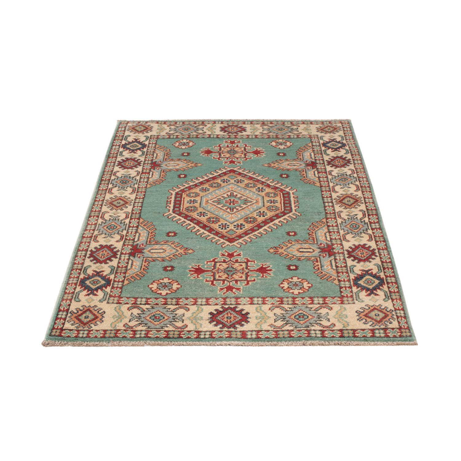 Zieglerův koberec - Kazak - 123 x 82 cm - tyrkysová