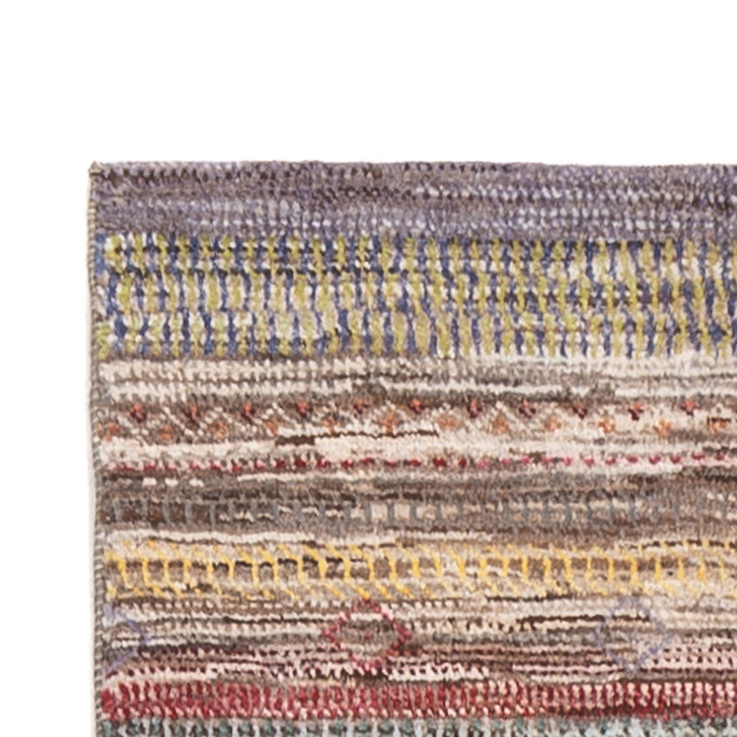 Biegacz Dywan Gabbeh - perski - 340 x 78 cm - wielokolorowy