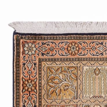 Runner Sidenmatta - Kashmir Silk - 300 x 76 cm - mörk beige