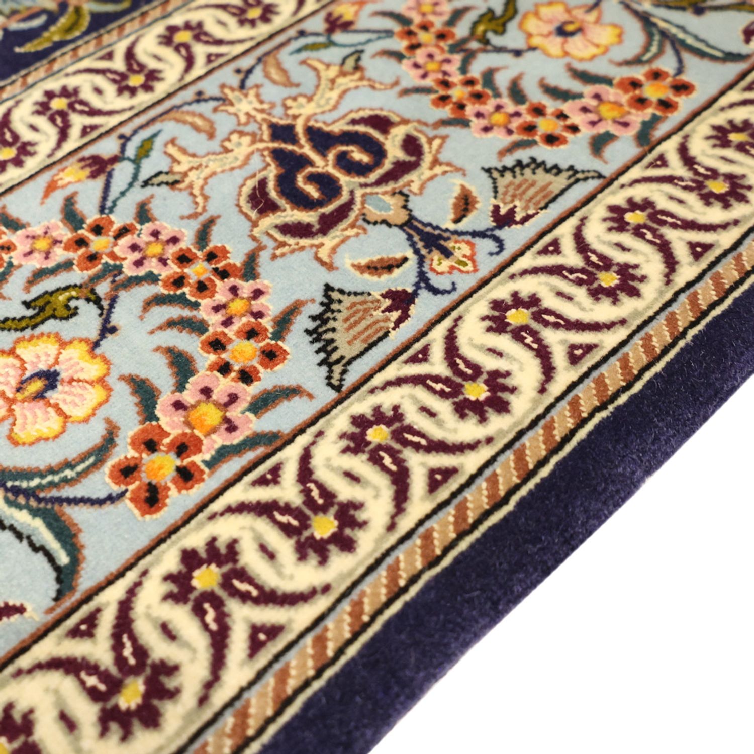 Perser Rug - Isfahan - Premium - Silk Warp - 170 x 112 cm - dark beige