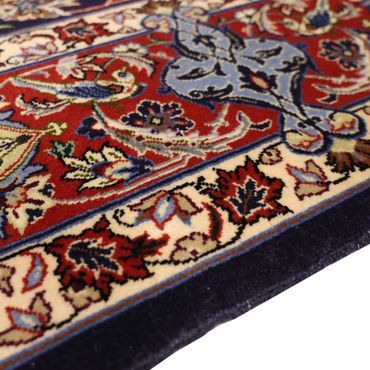 Orientalny dywan - Isfahan - Naszyjnik z jedwabiu - 166 x 114 cm - ciemnoniebieski