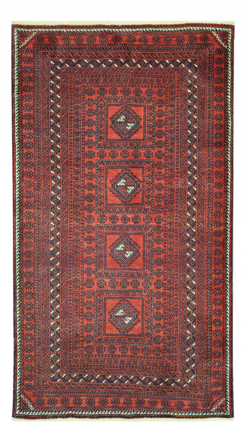 Baluch-tæppe - 188 x 109 cm - mørkerød