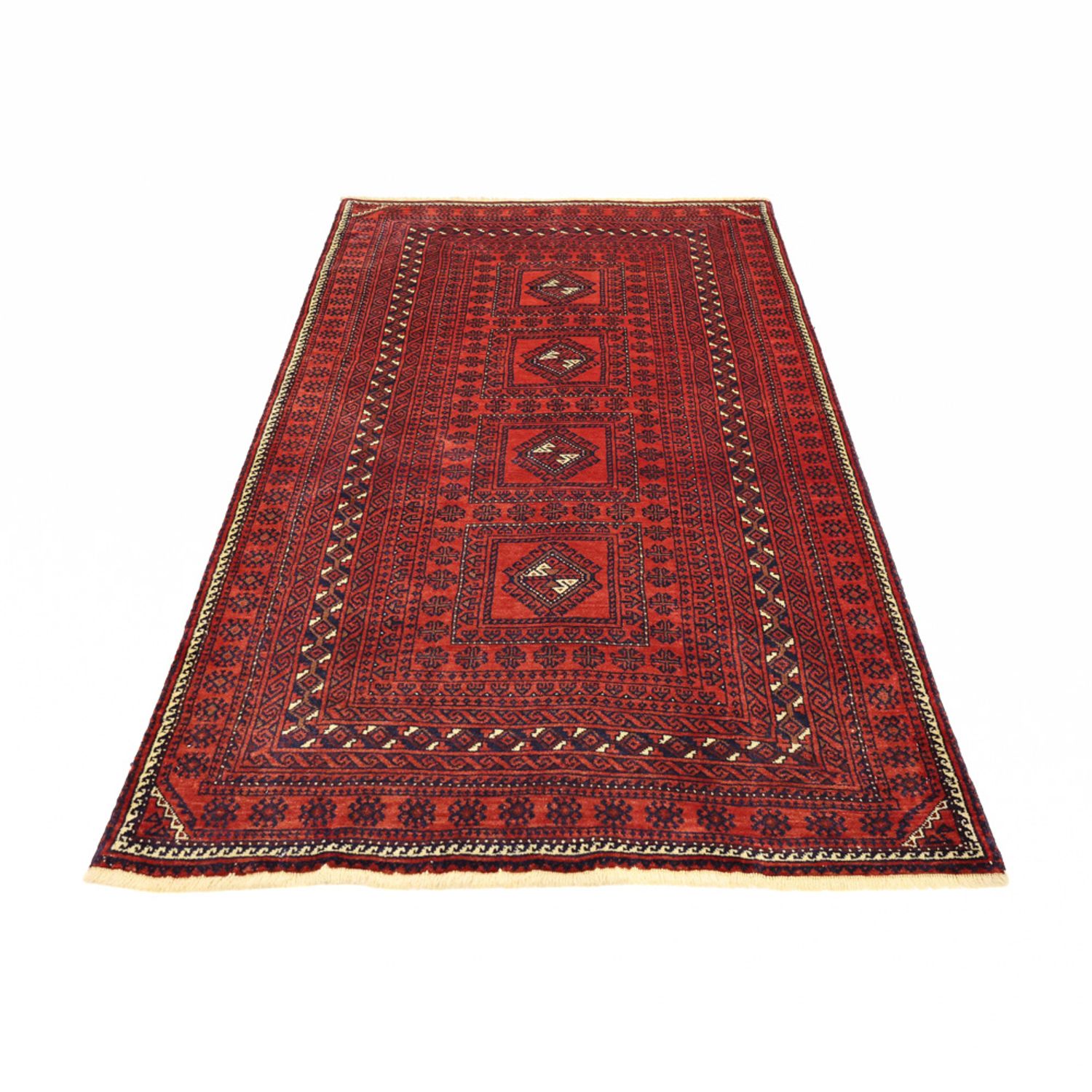Baluch-tæppe - 188 x 109 cm - mørkerød