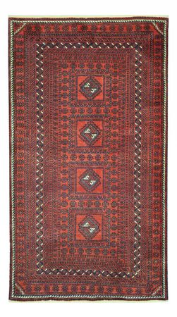 Baluch-tæppe - 188 x 109 cm - mørkerød