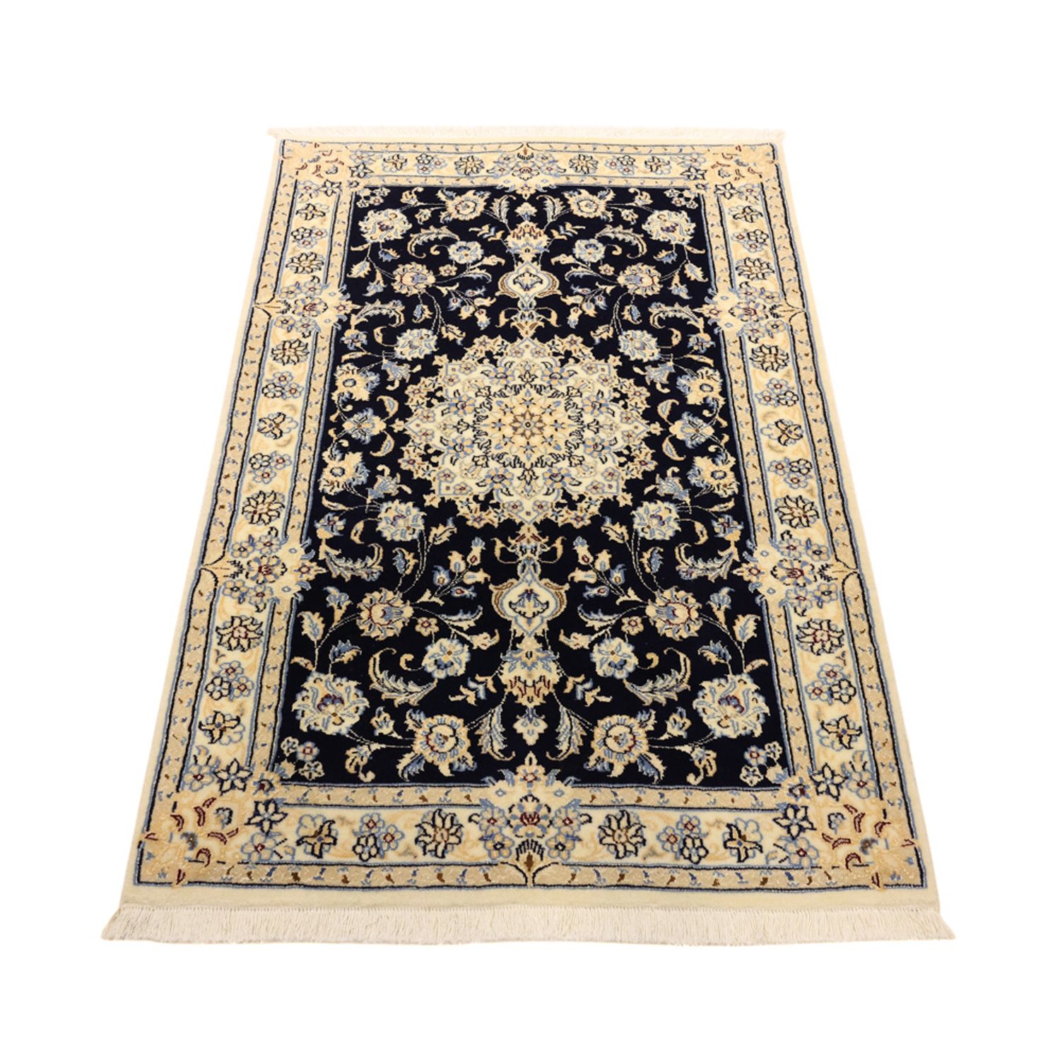 Perser Rug - Nain - Royal - Royal - 136 x 86 cm - dark blue