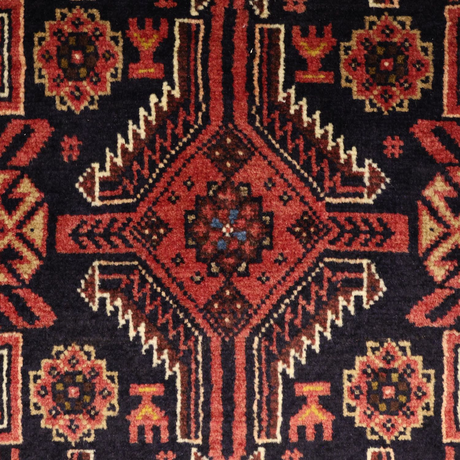 Runner Baluch-matta - 195 x 100 cm - mörkröd