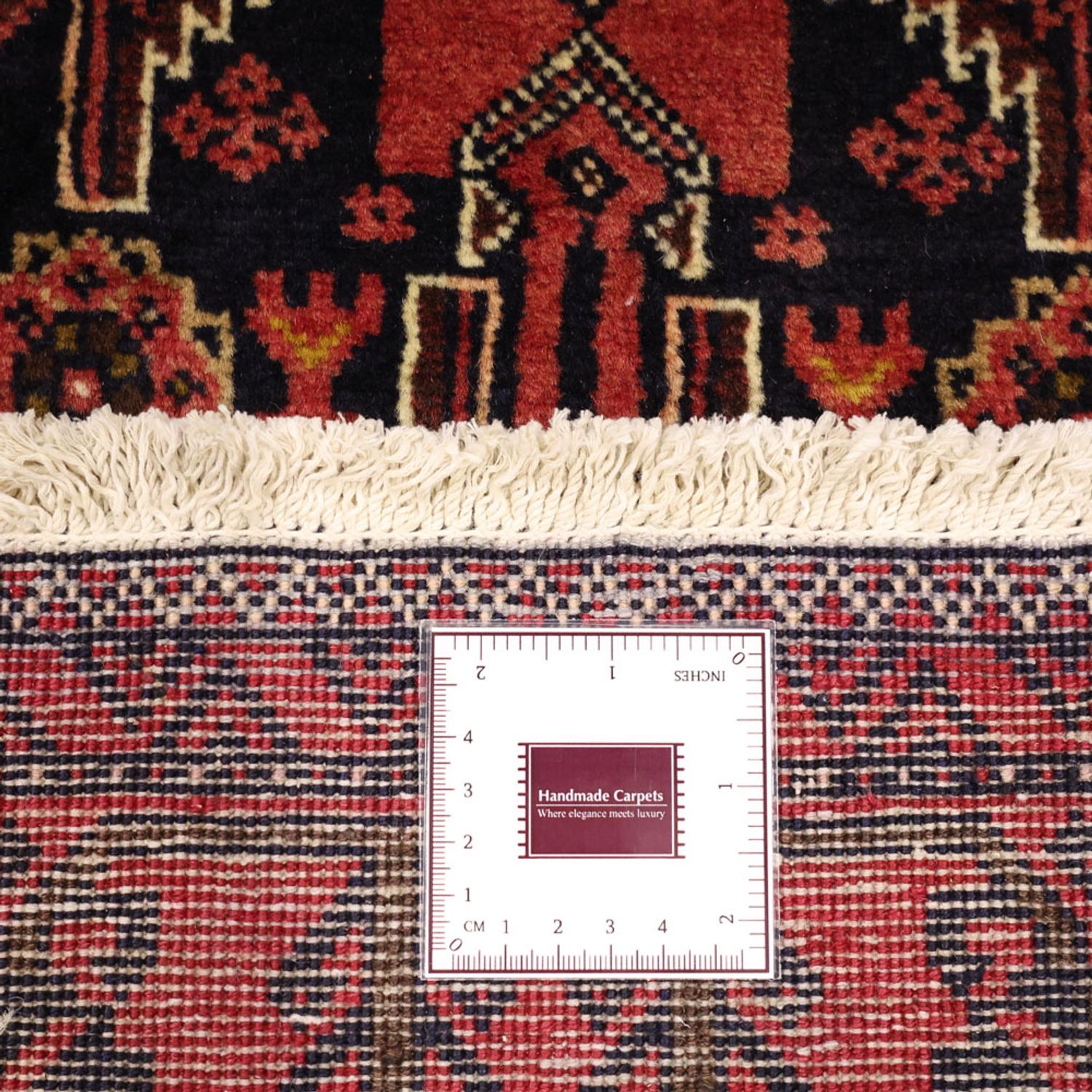 Runner Baluch-matta - 195 x 100 cm - mörkröd