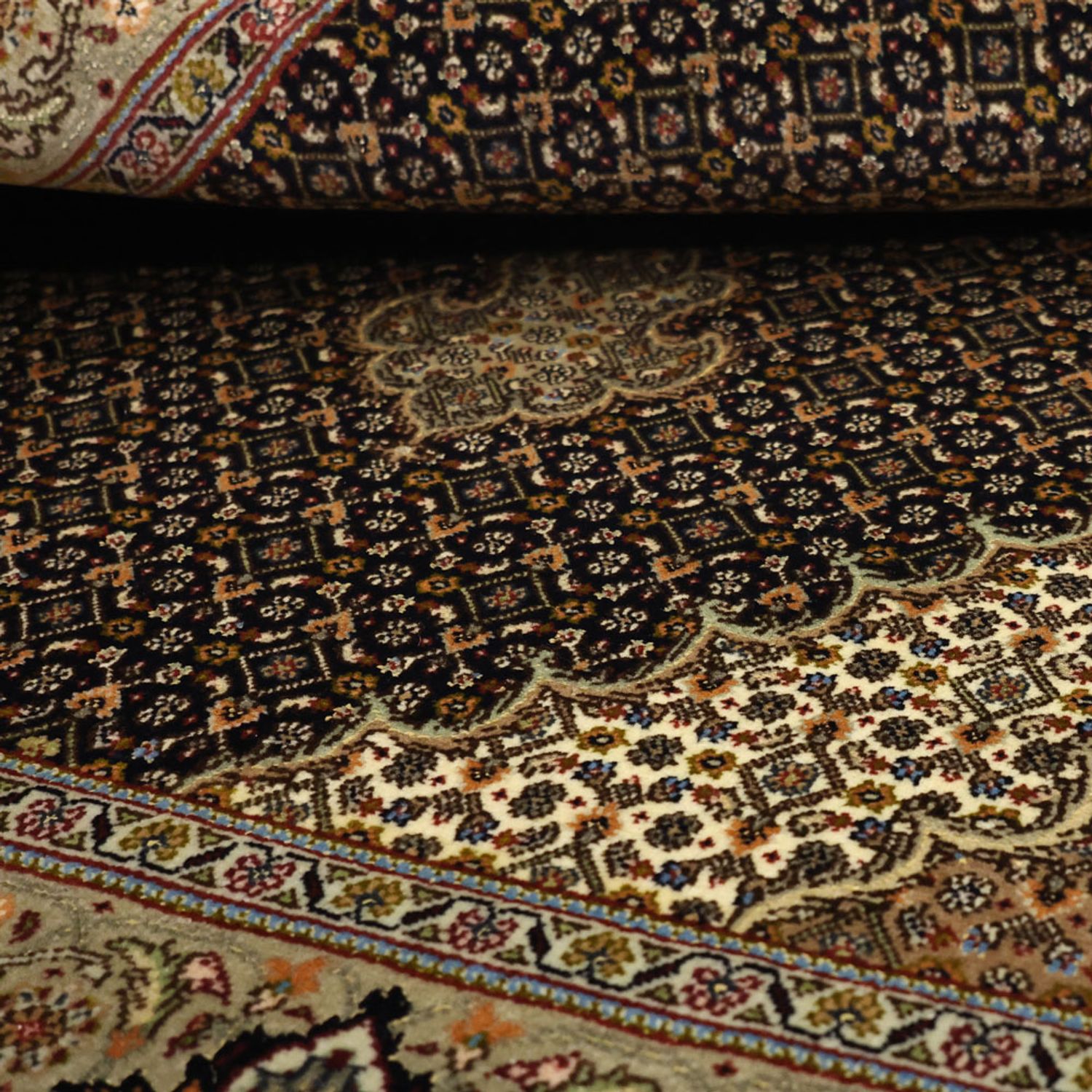 Perser Rug - Tabriz - Royal - 150 x 99 cm - dark beige