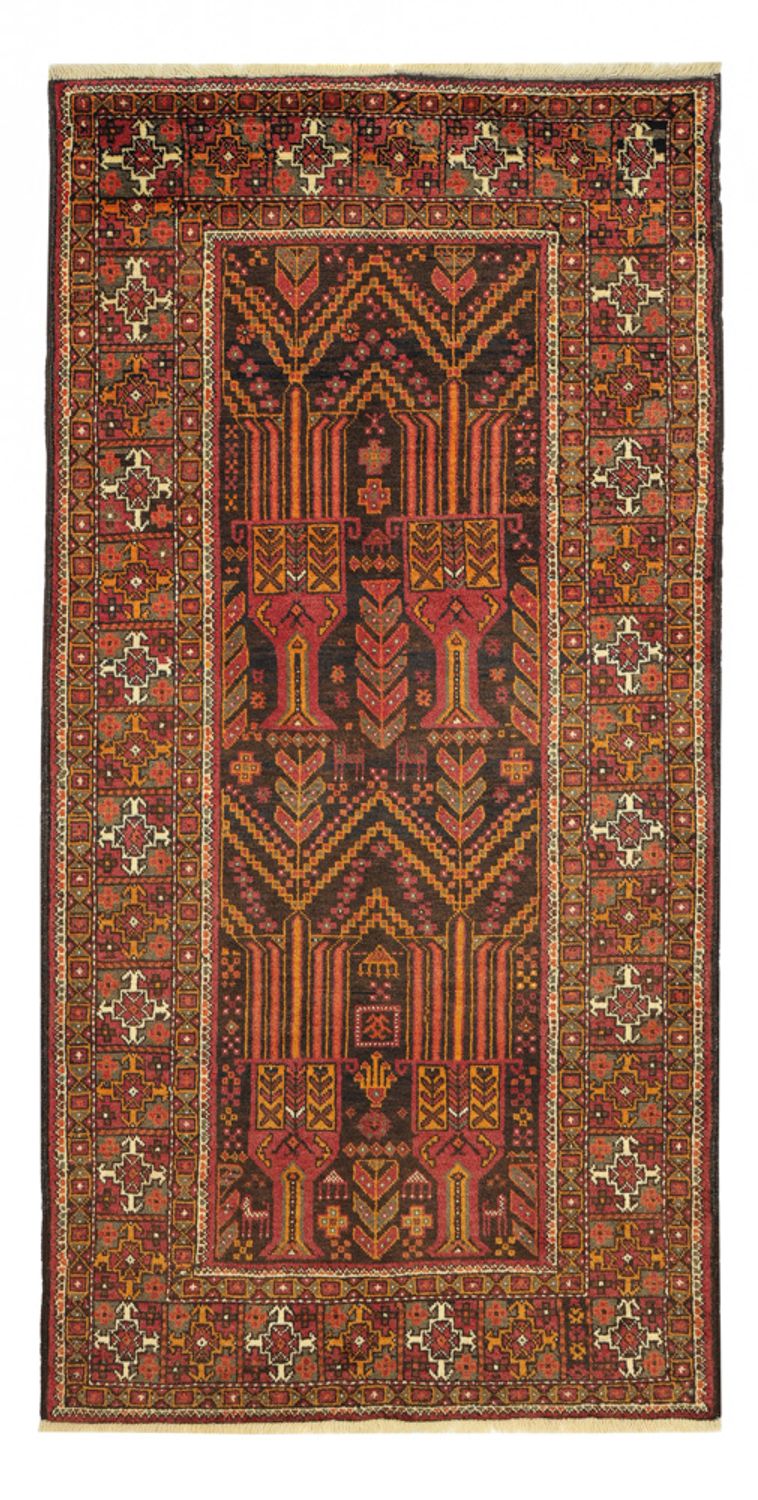 Runner Baluch-matta - 211 x 102 cm - flerfärgad