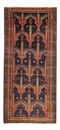 Runner Baluch-matta - 274 x 125 cm - mörkblå