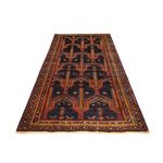 Runner Baluch-matta - 274 x 125 cm - mörkblå