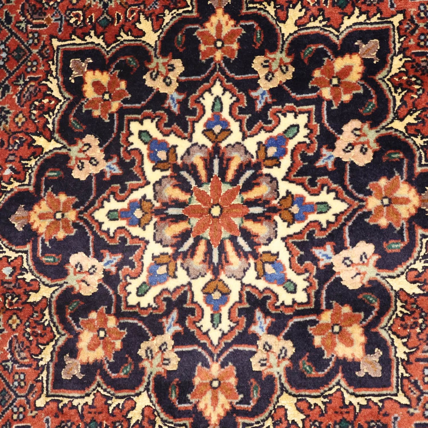 Persisk tæppe - Bijar - Royal - 150 x 70 cm - mørkerød