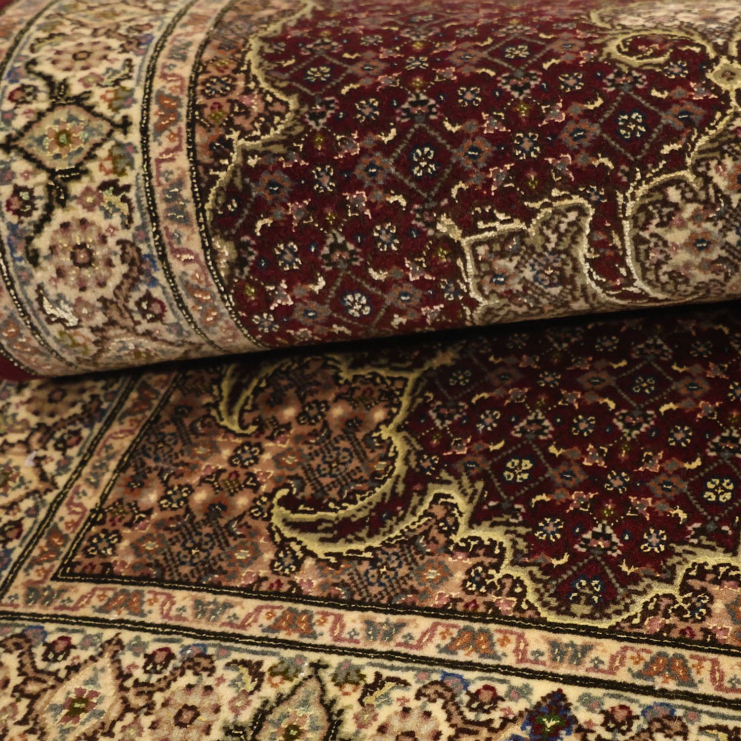 Perserteppich - Täbriz - Royal - 110 x 59 cm - dunkelbeige