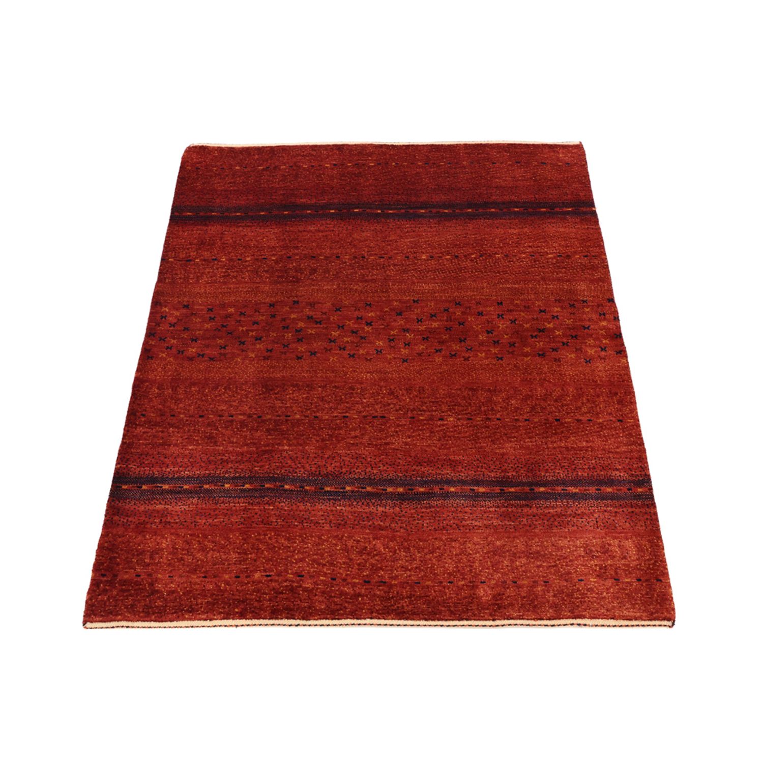 Alfombra Gabbeh - Persa Kashkuli cuadrado  - 116 x 102 cm - multicolor