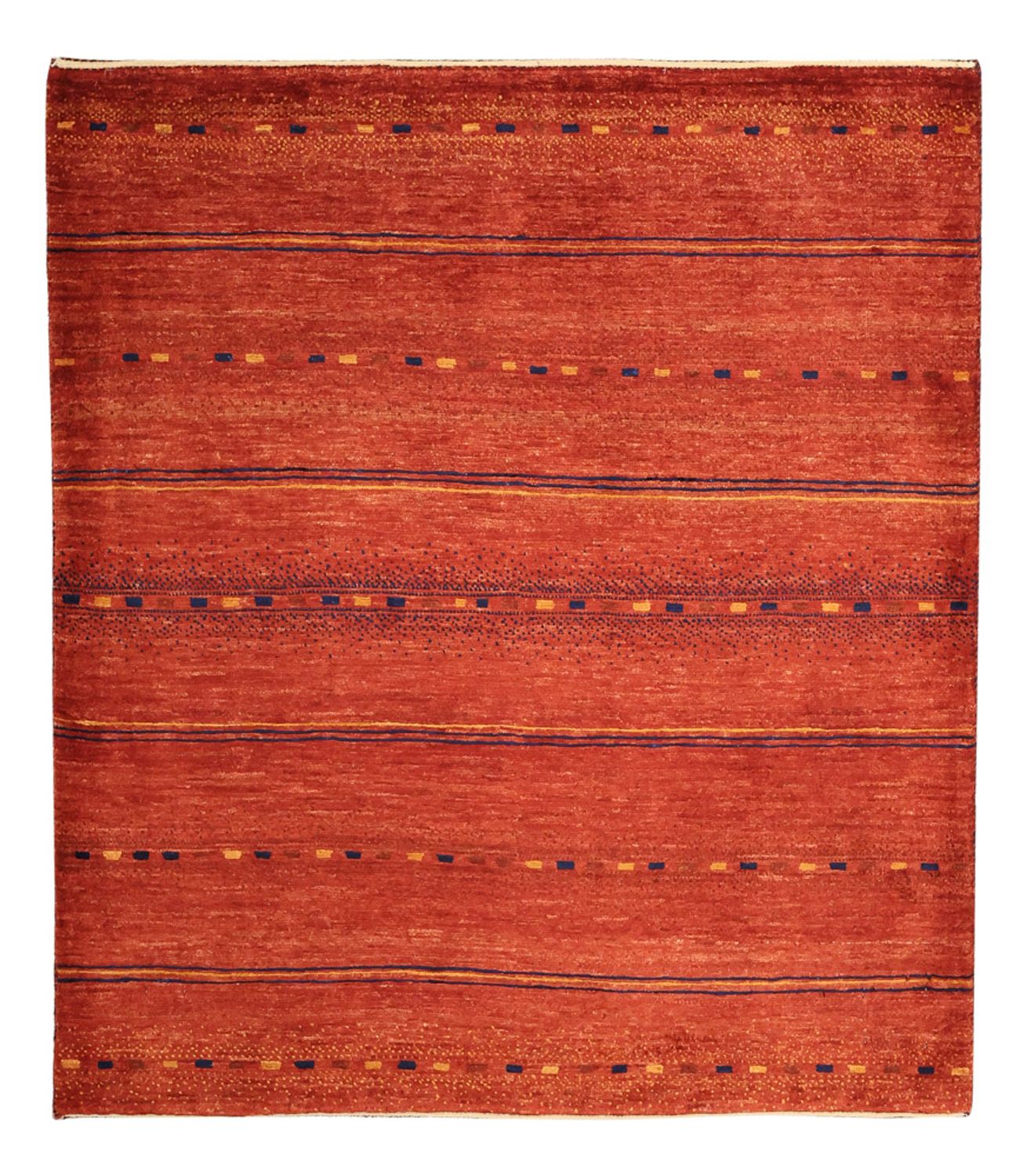 Alfombra Gabbeh - Persa Kashkuli cuadrado  - 112 x 102 cm - multicolor