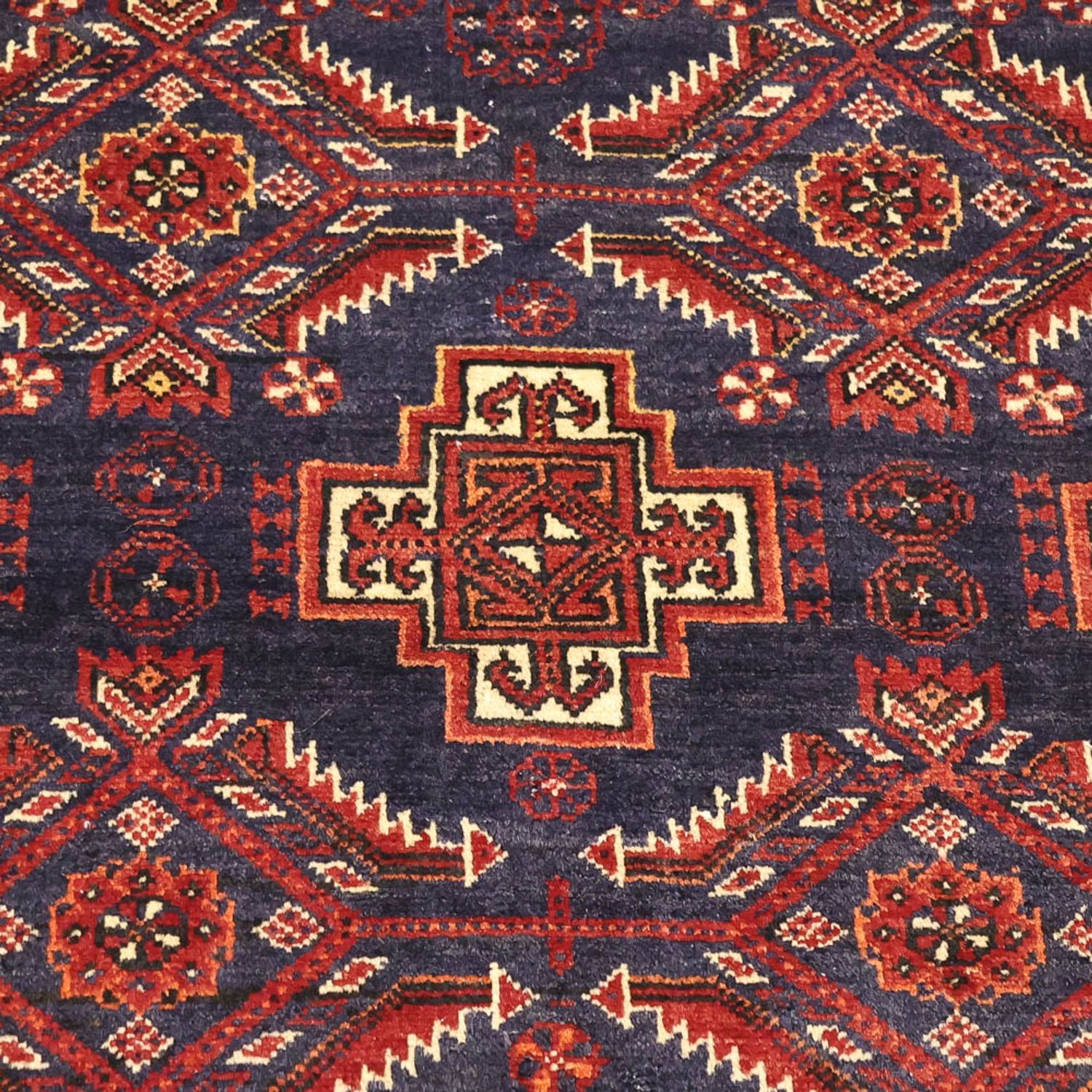 Baluch-tæppe - 192 x 105 cm - mørkerød