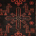 Runner Baluch-matta - 197 x 105 cm - mörkröd