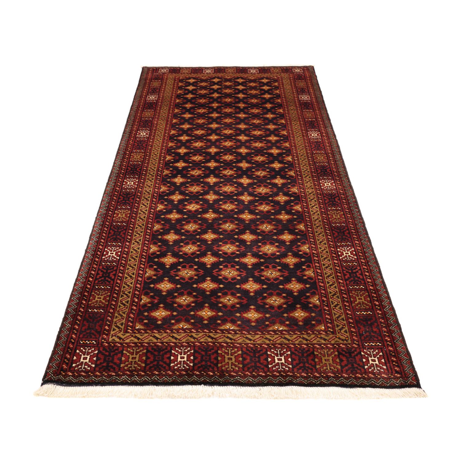 Läufer Belutsch - 220 x 108 cm - dunkelbraun