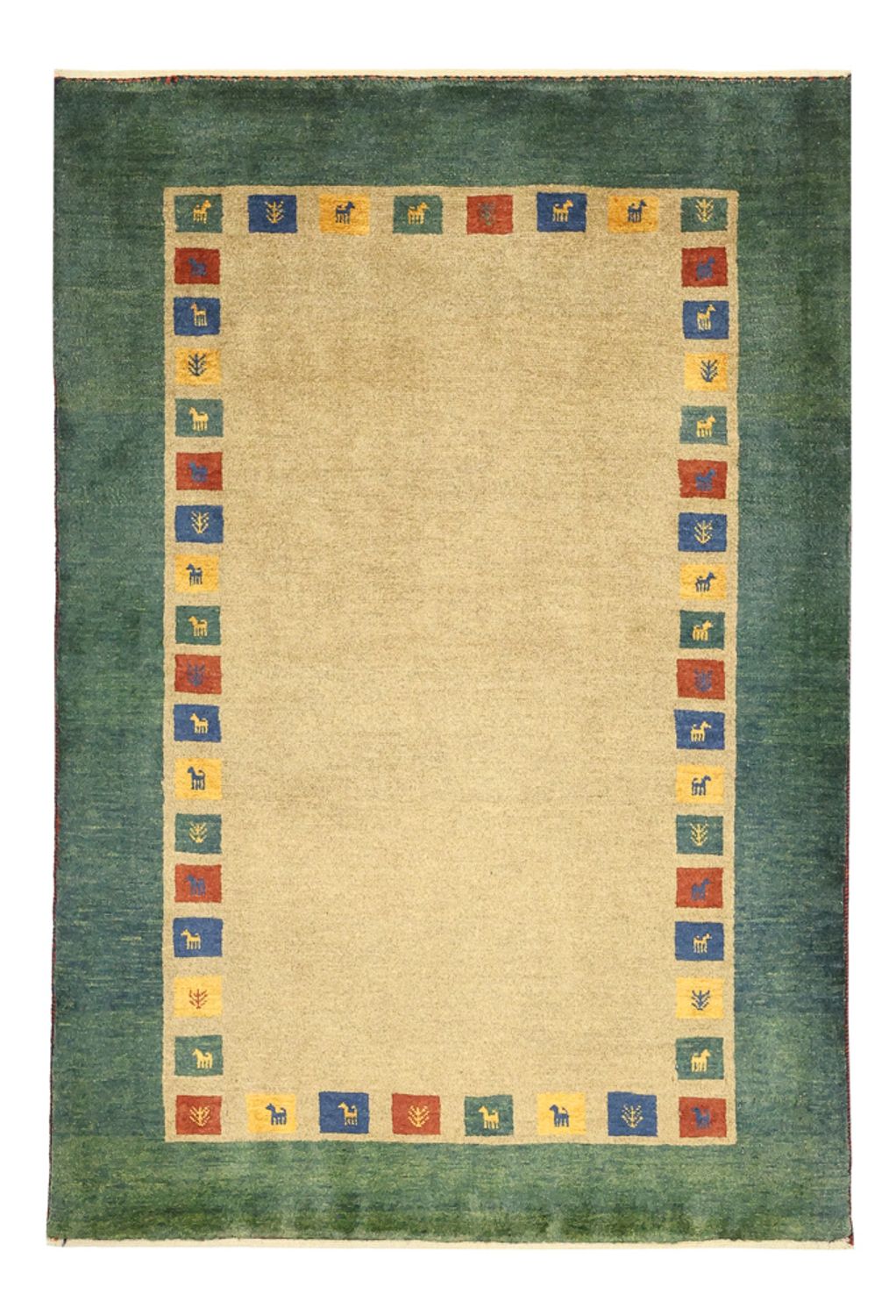 Gabbeh Koberec - Loribaft Perský - 128 x 86 cm - vícebarevné