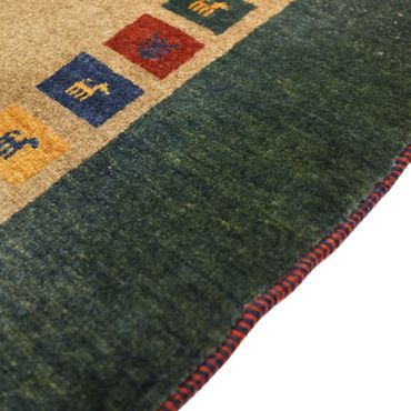 Dywan Gabbeh - Loribaft Perski - 128 x 86 cm - wielokolorowy