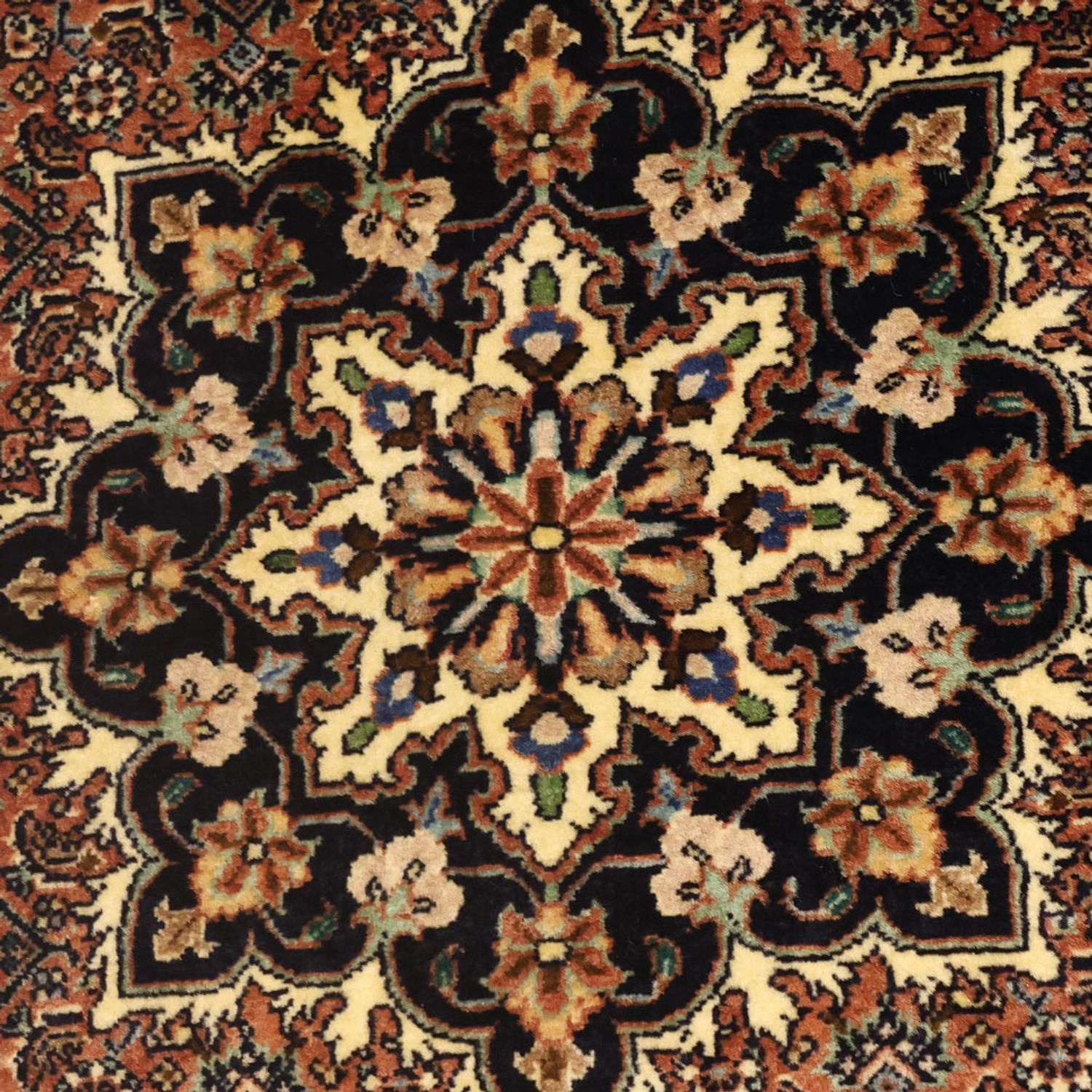 Persisk tæppe - Bijar - 133 x 73 cm - mørk beige