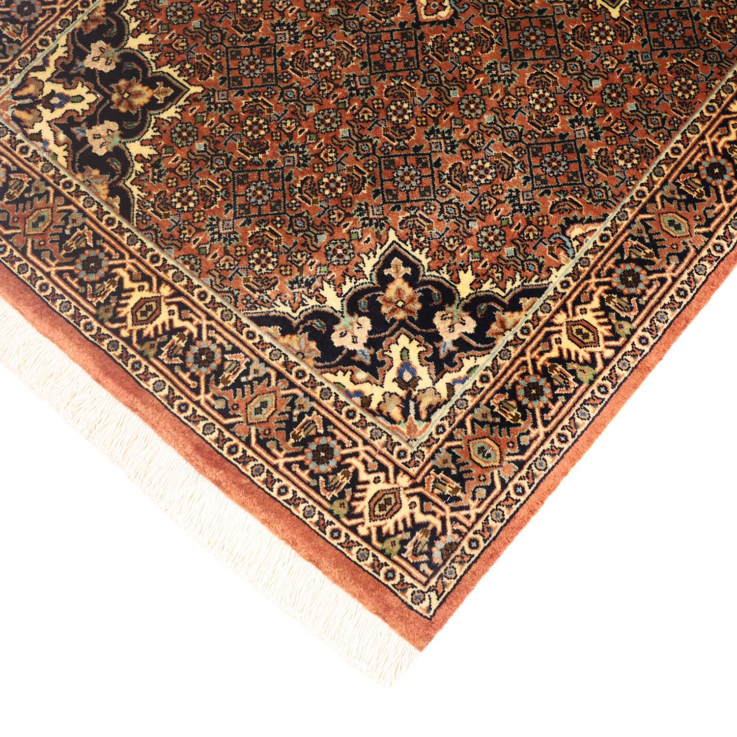 Persisk tæppe - Bijar - 133 x 73 cm - mørk beige