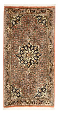 Persisk tæppe - Bijar - 133 x 73 cm - mørk beige